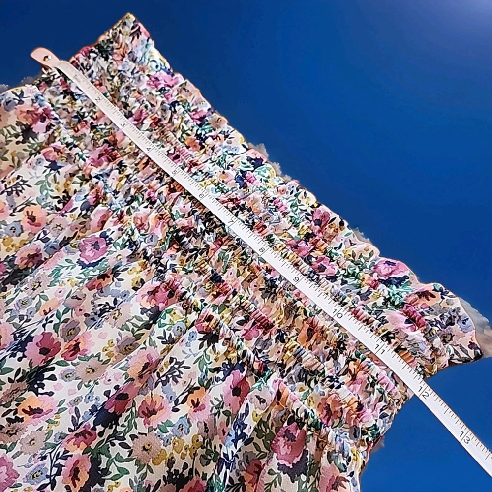 Sienna Sky Women's Floral Ruffled Skirt Size Small Spring Pull On. - Picture 6 of 7
